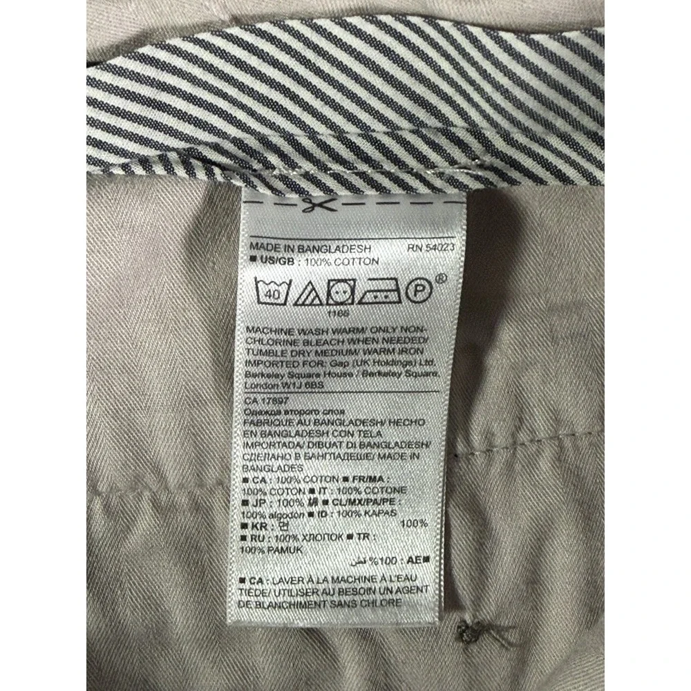 Banana Republic Gavin Chinos Mens 32x30 Olive Green 100% Cotton Workwear Preppy